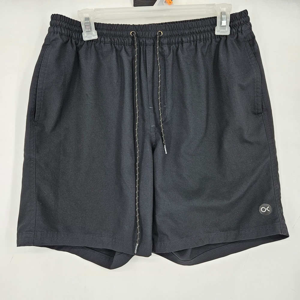 Outerknown Shorts Mens Medium Black Running Activewear Training Gym Performance